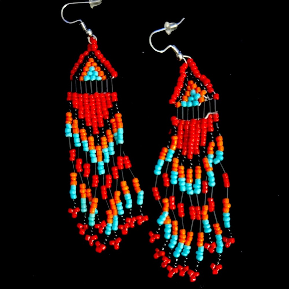 Beaded Native American Earrings
